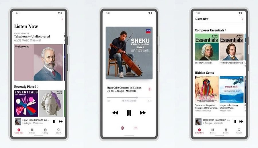 एप्पल क्लासिकल म्युजिकको लागि नयाँ समर्पित एप्लिकेसन अब एन्ड्रोइडमा
