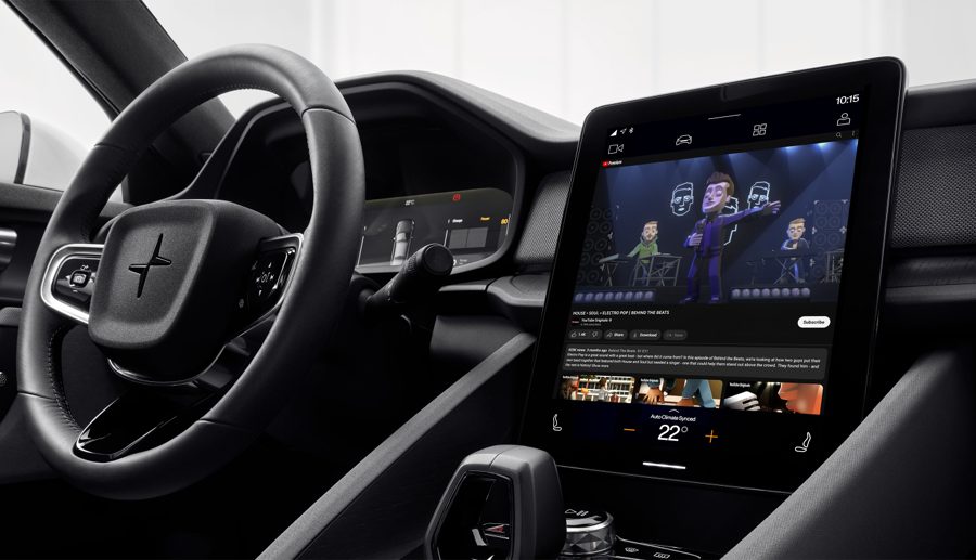 गुगलले कारहरूमा युट्युब उपलब्ध गराउँदै, शुरुवातमा पोलेस्टारका गाडीमा आउने