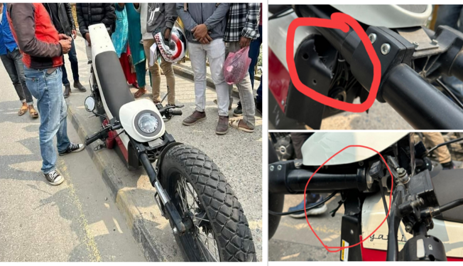 यात्री मोटरसाइकलको च्यासिस भाँचिएको फोटो इन्टरनेटमा भाइरल, यस्तो छ कम्पनीको स्पष्टीकरण