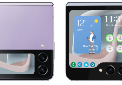 सामसङ ग्यालेक्सी जेड फ्लिप५मा ७४८ पिक्सेल रिजोलुसनको एक्सटर्नल स्क्रिन