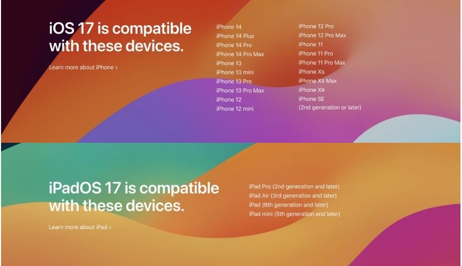 एप्पलको आईफोन एक्स र पुराना आईफोनहरूले आईओएस १७ प्राप्त नगर्ने