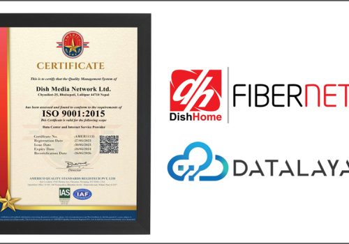 डिशहोम बन्यो आईएसओ गुणस्तर चिन्ह प्राप्त गर्ने इन्टरनेट कम्पनी