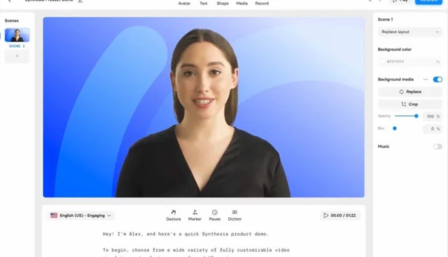 टेक्स्टबाट एआई अवतार बनाउने सिन्थेसियाले लगानीकर्ताबाट उठायो ९० करोड डलर