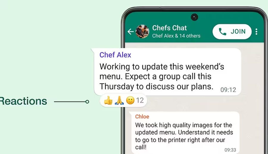 ह्वाट्सएपमा म्यासेज रियाक्सन फिचर उपलब्ध, कुनै पनि म्यासेजमा छिटो प्रतिक्रिया दिनसकिने