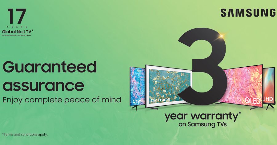 सामसङ नेपालले टिभी खरिदमा ३ वर्षको पूर्ण वारेन्टी प्रदान गर्ने