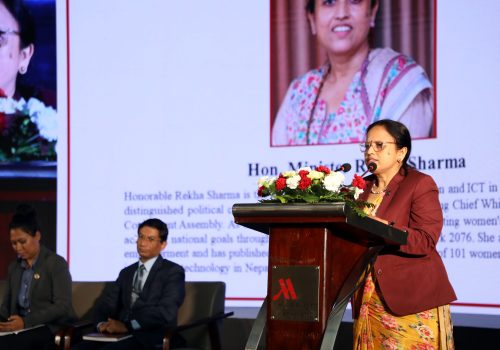 सञ्चार मन्त्री शर्माले भनिन्ः ‘श्रमिक होइन, सूचना प्रविधिसम्बन्धी सेवा निर्यात गर्न चाहन्छौँ’