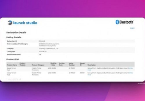 सामसङ ग्यालेक्सी स्मार्ट ट्याग २ ब्लुटुथ प्रमाणीकरण सूचीमा, ब्लुटुथ ५.३ भर्सनलाई समर्थन गर्ने
