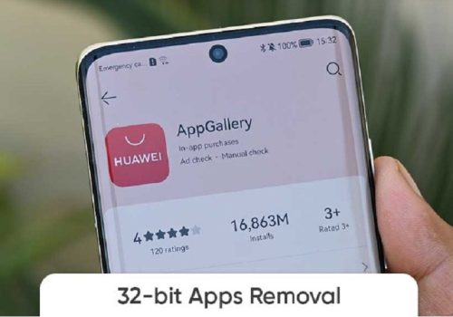ह्वावेले एप ग्यालरीबाट ३२ बिटका एपहरु हटाउने