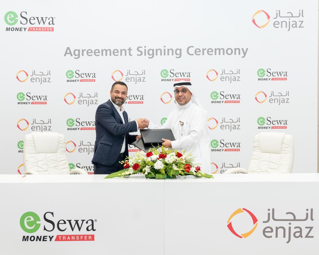 Esewa Money Transfer partners with Enjaz Payment Services Company to facilitate remittance services