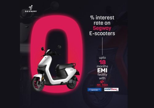 सेगवेको इलेक्ट्रिक स्कुटर अब शून्य प्रतिशत ब्याजदरमा
