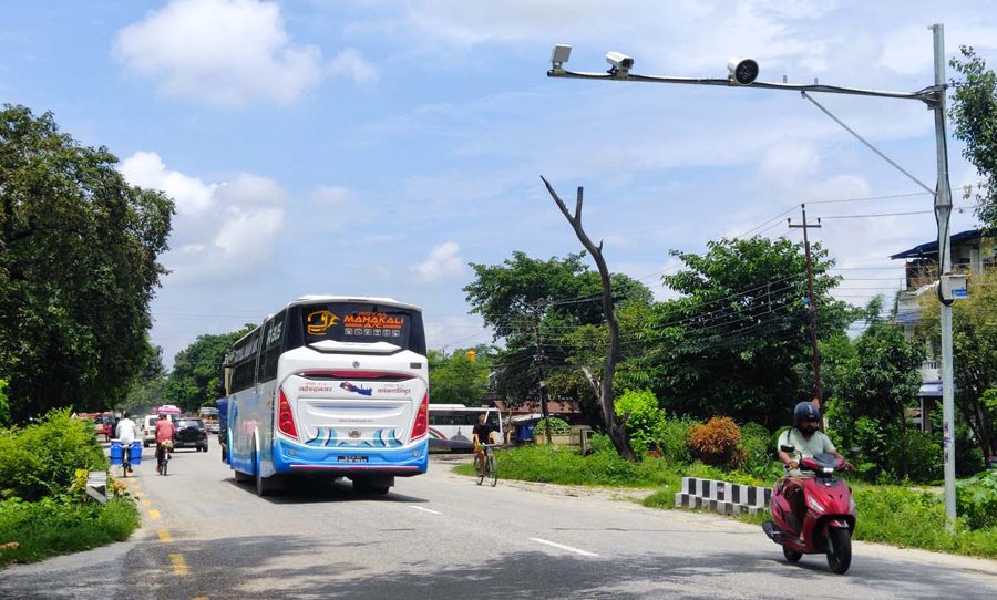 पूर्वी नाका काँकडभिट्टामा सिसी क्यामरा जडान