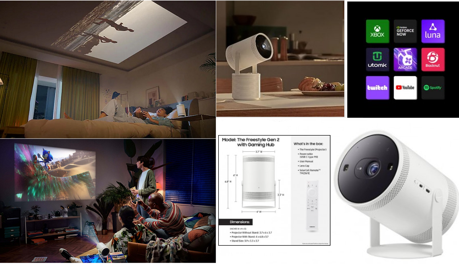 बिल्ट–इन क्लाउड गेम स्ट्रिमिङसहित सामसङको फ्रीस्टाइल जेन २ प्रोजेक्टर