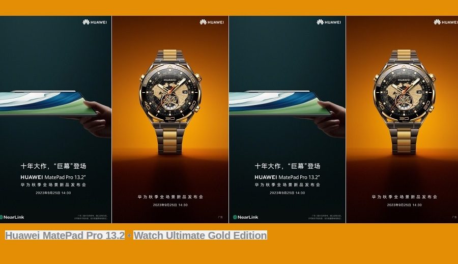 ह्वावेको १३.२ इन्चको मेटप्याड प्रो सेप्टेम्बर २५ मा लन्च गरिने