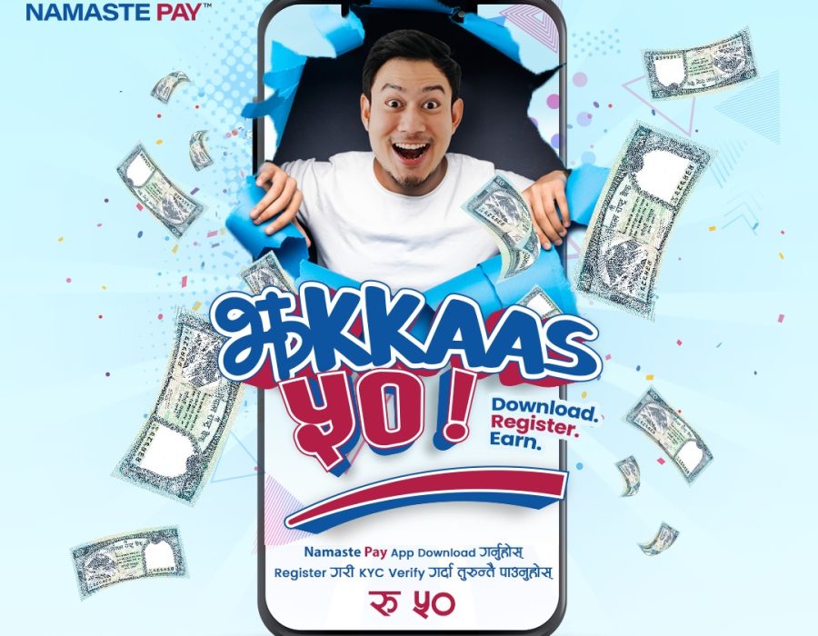 NPR 50 Wallet Balance to all the new Namaste Pay Users