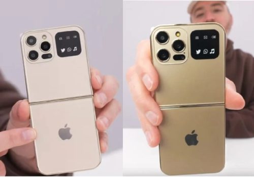 युट्युबरद्वारा फोल्डेबल आईफोन जस्तो देखिने भिडियो पोष्ट