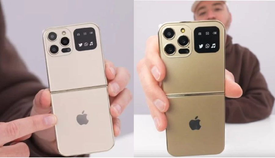 युट्युबरद्वारा फोल्डेबल आईफोन जस्तो देखिने भिडियो पोष्ट