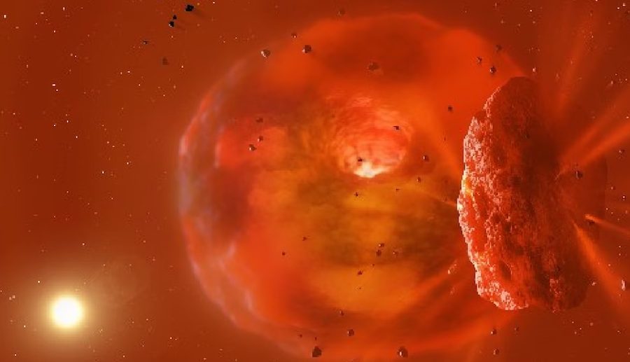 खगोलविदले पत्ता लगाए बाह्य अन्तरिक्षमा भएको दुई ग्रहहरू बीचको ठूलो टक्कर