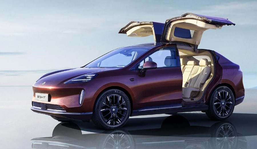 टेस्लाको जस्तै फाल्कन-विङ्ग ढोका भएको हाइपर एचटी एसयूभीको प्रि-सेल्स शुरु