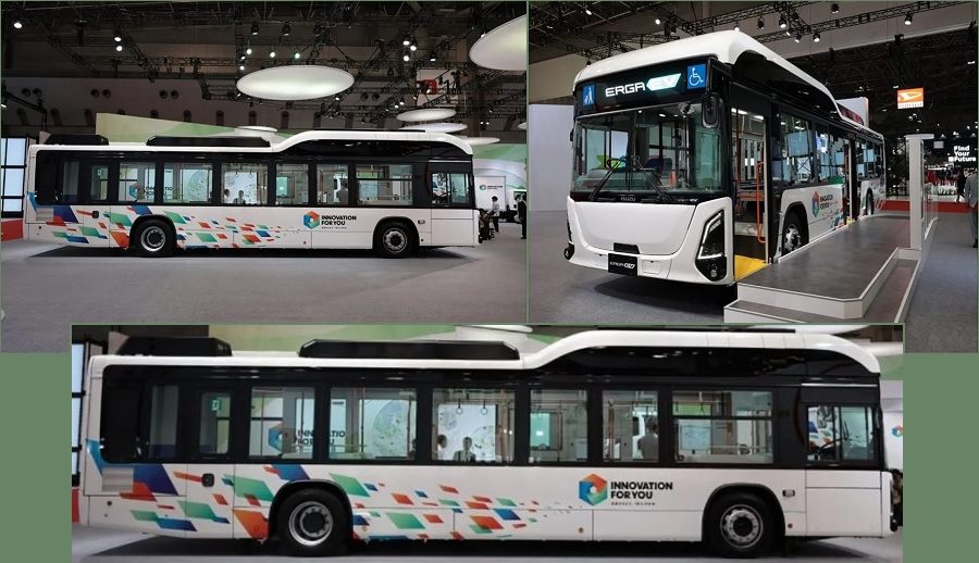 इसुजुले सार्वजनिक गर्यो विश्वको पहिलो ब्याट्री–इलेक्ट्रिक फ्ल्याट–फ्लोर रुट बस