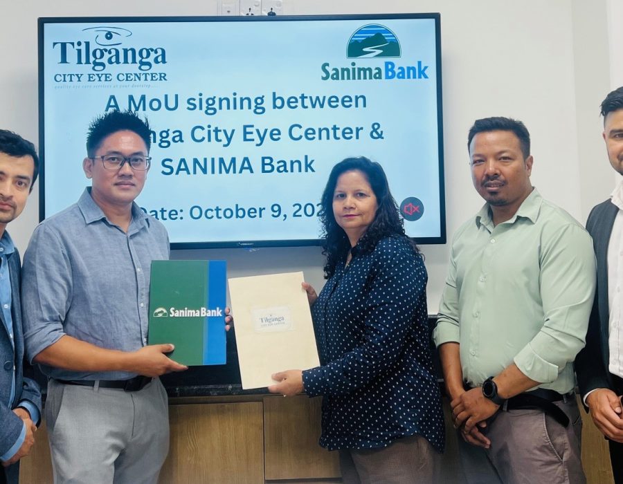 Sanima Bank tie up with Tilganga City Eye Center for Discount