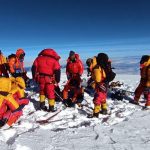 चिनियाँ अभियान टोली वैज्ञानिक अनुसन्धानका लागि चो ओयु शिखरमा