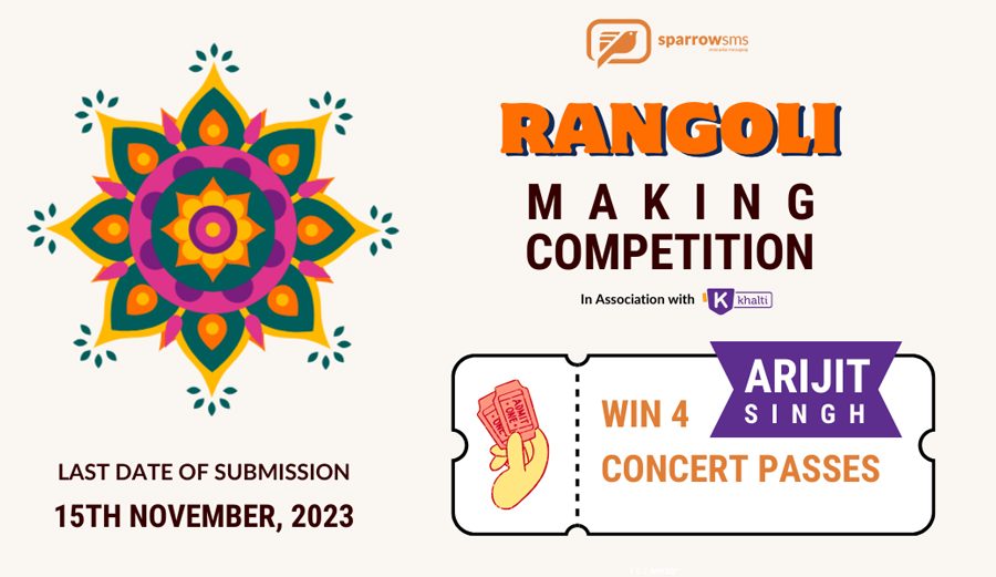 Sparrow SMS presents Rangoli Making Competition