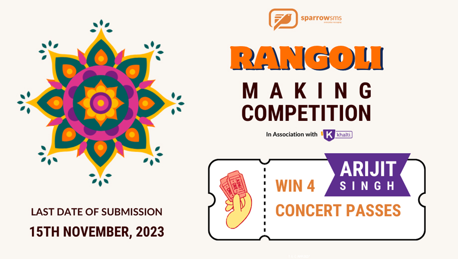 Sparrow SMS presents Rangoli Making Competition