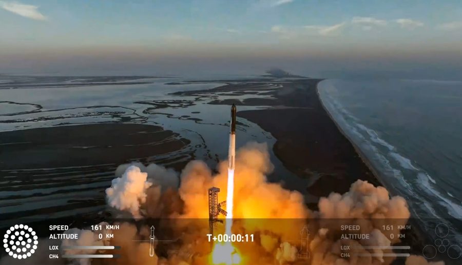 स्पेसएक्स स्टारशिप रकेट सिस्टमको दोस्रो परीक्षण उडानमा गुमायो सम्पर्क