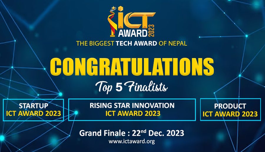 उत्कृष्ट ५ स्टार्टअप, प्रडक्ट र राइजिङ स्टार इन्नोभेसन आइसिटी अवार्ड २०२३ को घोषणा
