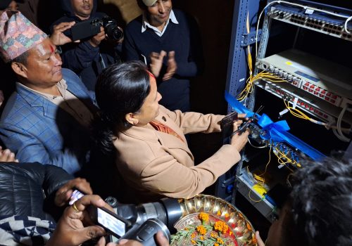 FTTH service brought into operation in Banglachuli