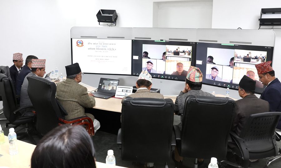 सिंहदरबारबाटै नारायणगढ–बुटवल र मुग्लिन–पोखरा सडकको ‘भर्चुअल’ निरीक्षण