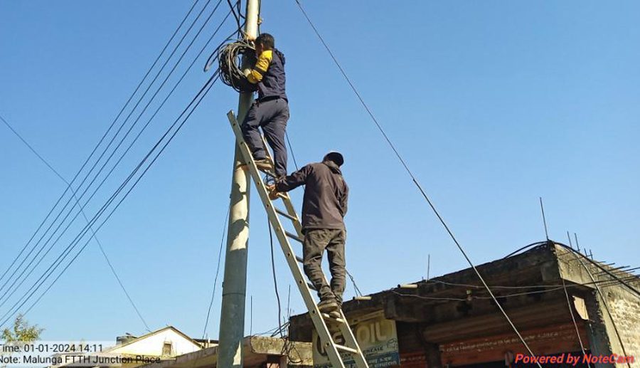 स्याङ्जाको मालुङ्गामा नेपाल टेलिकमको एफटिटिएच सेवा