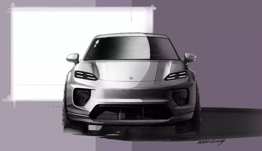 पोर्शले नयाँ इलेक्ट्रिक म्याकन डिजाइन अनावरण, जनवरी २५ मा लन्च हुने