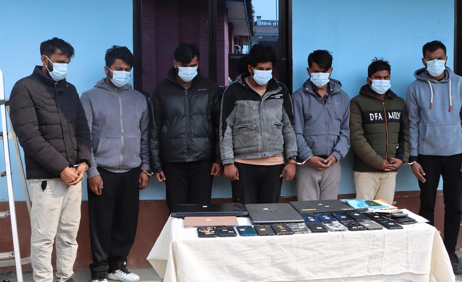 क्रिप्टोकरेन्सीमार्फत विभिन्न अनलाइन गेम खेलाउने सात जना पक्राउ