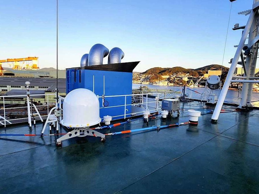 जापानको भूकम्पपछि आपतकालीन पानीजहाजमा आधारित बेस स्टेशन तैनाथ