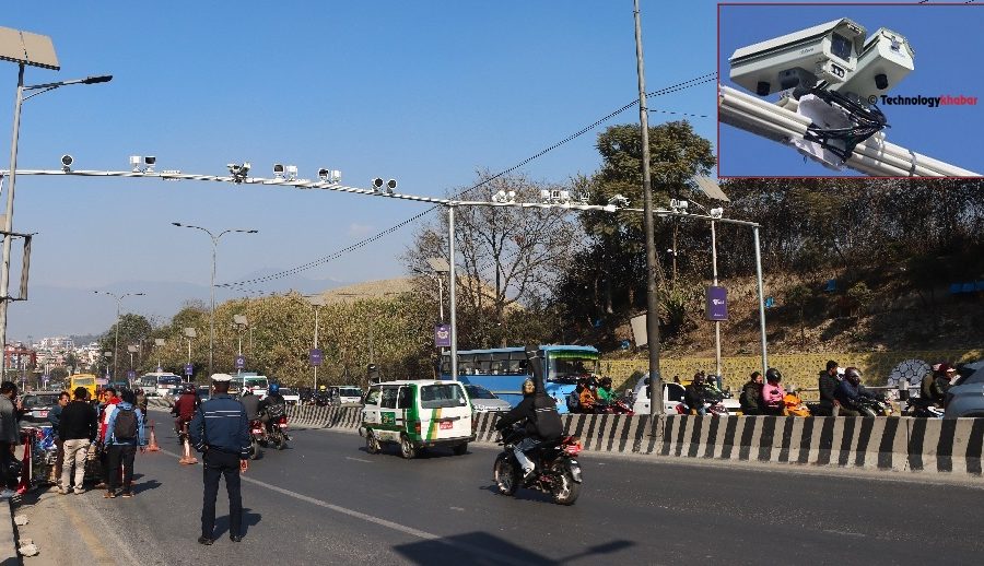 कोटेश्वर-तिनकुने खण्डमा आर्टिफिसियल इन्टेलिजेन्स ट्राफिक सिस्टम क्यामरा जडान, सवारीको गतिविधि ट्रयाक गरिने