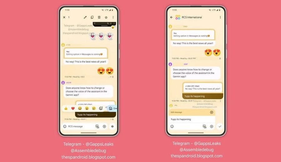 गुगल मेसेजेसले पठाएको संदेश सम्पादन गर्ने सुबिधा चाँडै ल्याउने