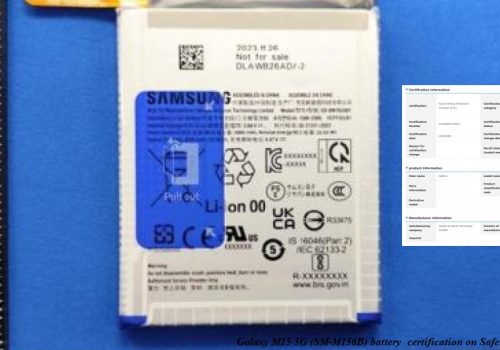 सामसङ ग्यालेक्सी एम१५ फाईभजीलाई ब्याट्री सर्टिफिकेसन प्राप्त