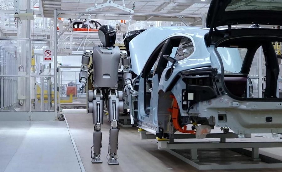 इभी निर्माता निओले फ्याक्ट्री उत्पादन लाइनमा ह्युमनोइड रोबोटको परीक्षण प्रयोग गर्दै