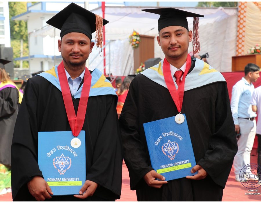 नेपाल इन्जिनियरिङ कलेजका दुई विद्यार्थीलाई कुलपति पदक, २९ जना डीन लिस्टमा