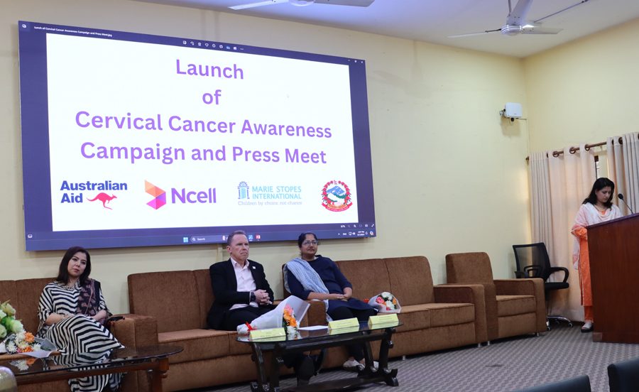 Ncell, Marie Stopes and Australian Government’s DFAT jointly launch an awareness campaign on cervical cancer