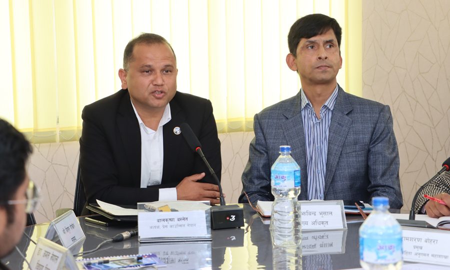 ‘भ्युअर्स’को लोभमा सीमाभन्दा बाहिर गएर अनलाइनमा समाचार नलेख्नुस्ः प्रेस काउन्सिलका अध्यक्ष बस्नेत