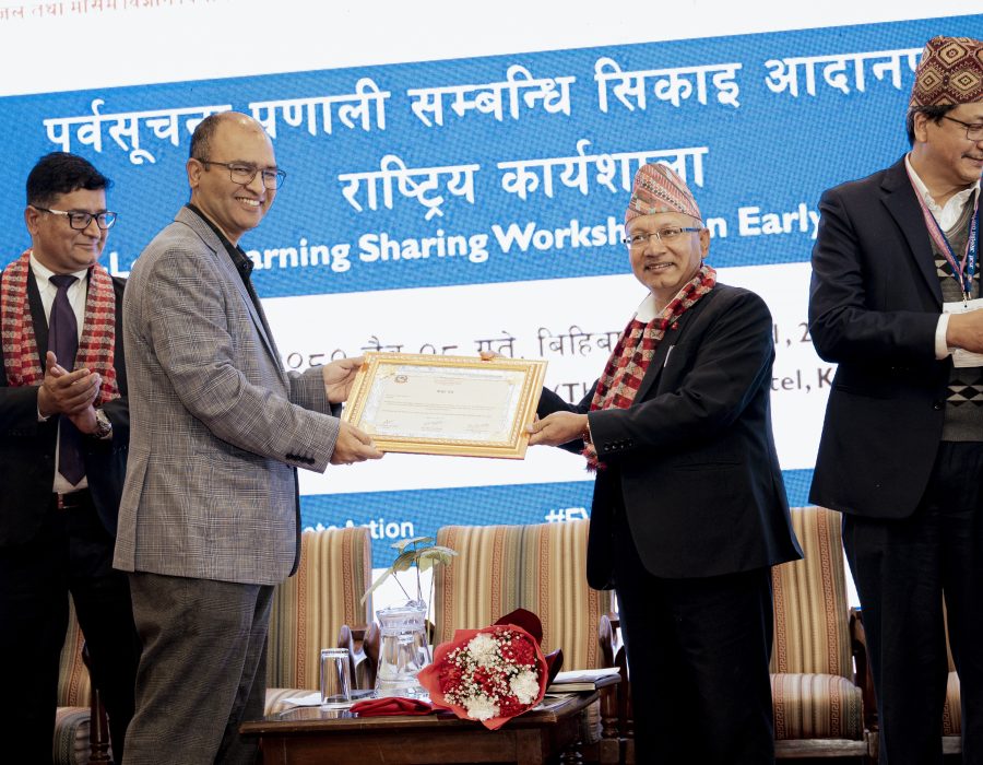 Government honours Ncell for remarkable contribution in Early Warning System