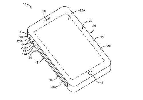 एप्पलको नयाँ पेटेन्टमा डिभाइस–एज डिस्प्लेको उल्लेख, आईफोन र आईप्याडको साइडमा टच बार
