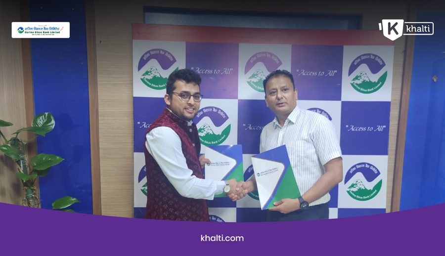 Khalti and Garima Bikash Bank signed a strategic agreement for Digital Transformation