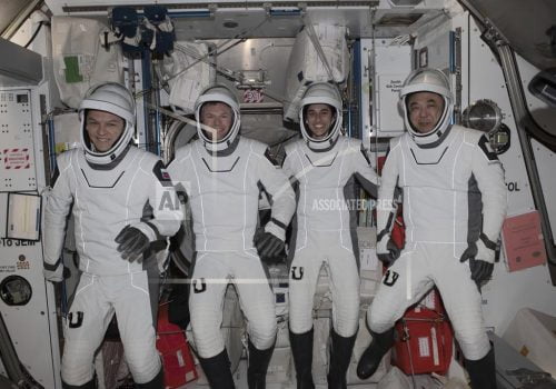 Four astronauts from four countries return to Earth after six months in orbit