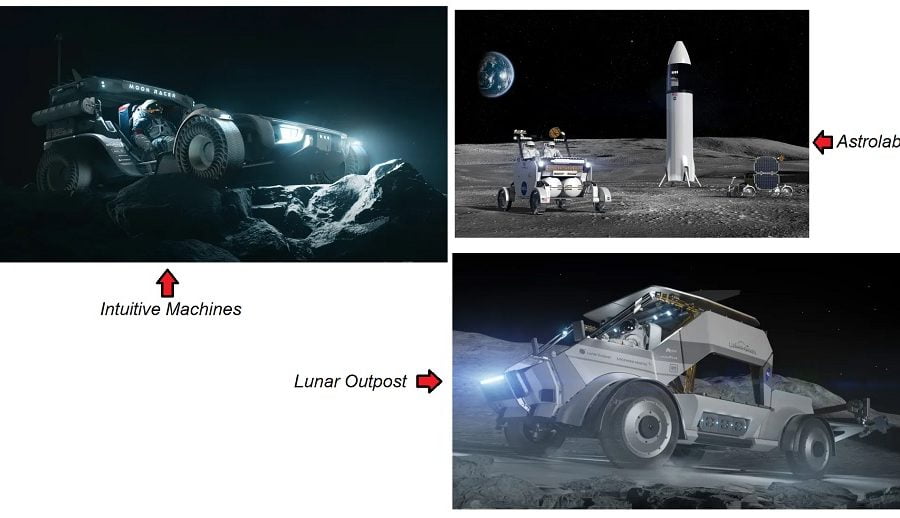 नासाको आर्टेमिस भी मिसनमा सामेल हुन कन्सेप्ट लुनार भेहिकलहरूको प्रतिस्पर्धा