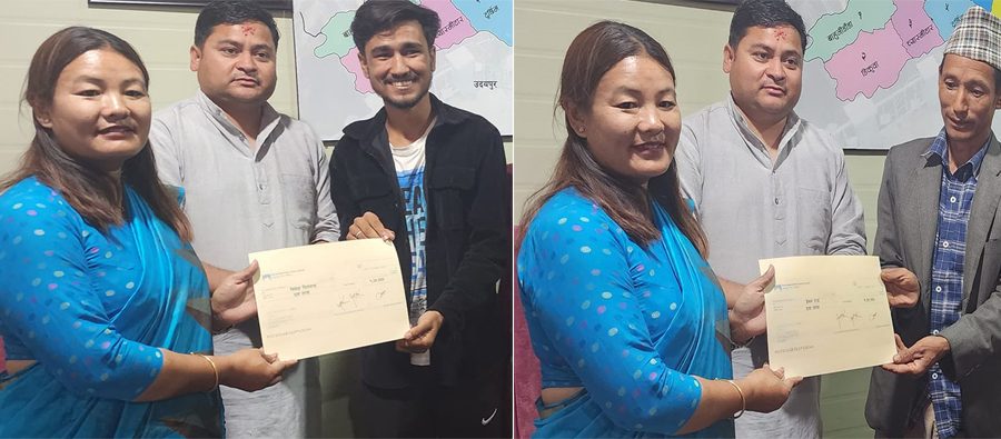 इन्जिनियरिङ पढ्न हलेसी तुवाचुङको एक लाख रुपैयाँ छात्रवृत्ति प्रदान