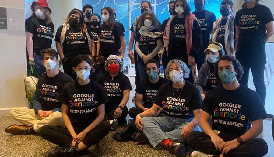 क्लाउड प्रमुखको कार्यालयमा नौ घण्टाको विरोधपछि गुगलका कर्मचारी पक्राउ