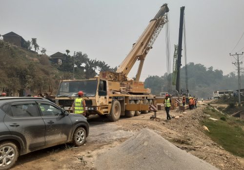 मुग्लिन–पोखरा सडकका चार ठाउँमा ‘प्रिकाष्ट’ प्रविधि प्रयोग गरेर पुल बनाइँदै